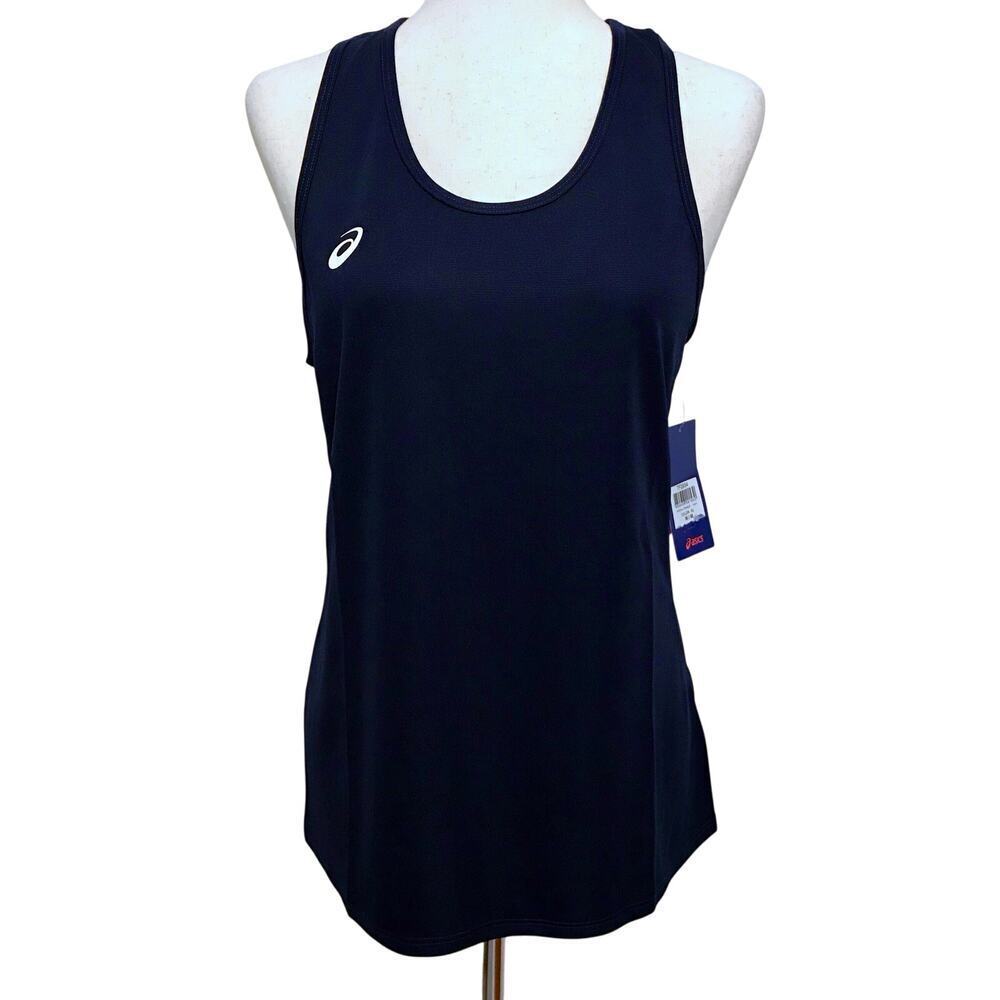 ASICS NWT Navy Rival II Singlet Tank Top Women M